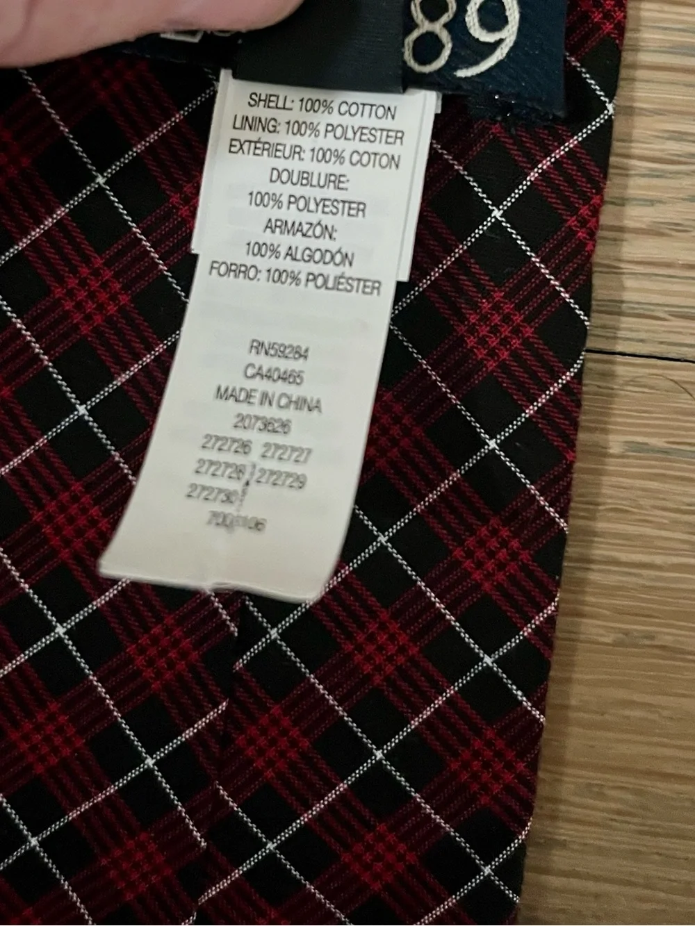 The Children’s Place Boys Plaid Poplin Tie Color:CLASSIC RED. Size: 8-14.